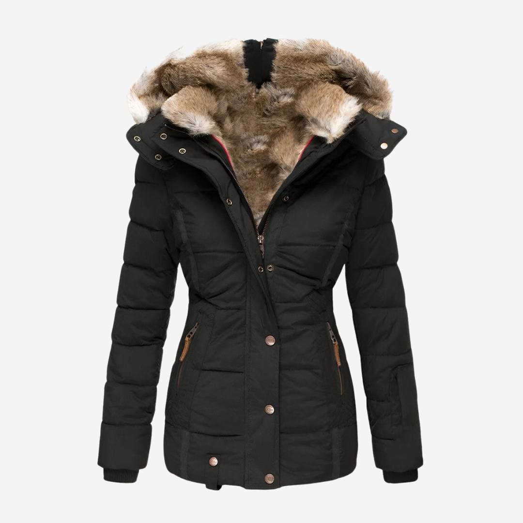 Elise | Slim-Fit Hooded Puffer Jacket – Warmth, Comfort & Everyday Style