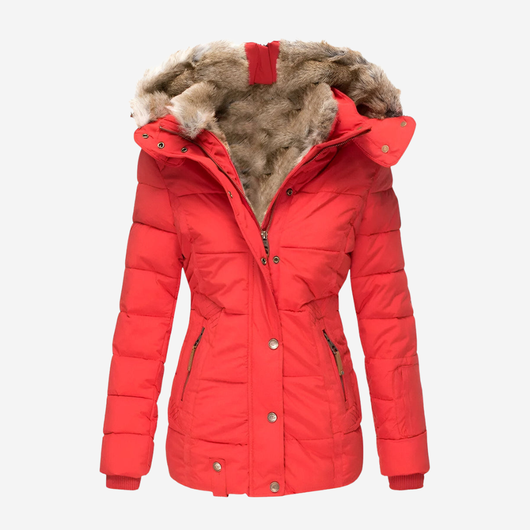 Elise | Slim-Fit Hooded Puffer Jacket – Warmth, Comfort & Everyday Style