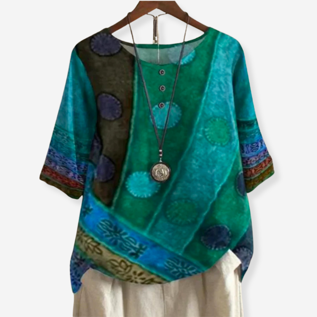 Maiken – Soft top with artistic print