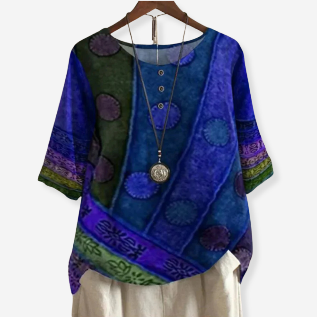 Maiken – Soft top with artistic print
