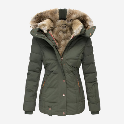 Elise | Slim-Fit Hooded Puffer Jacket – Warmth, Comfort & Everyday Style