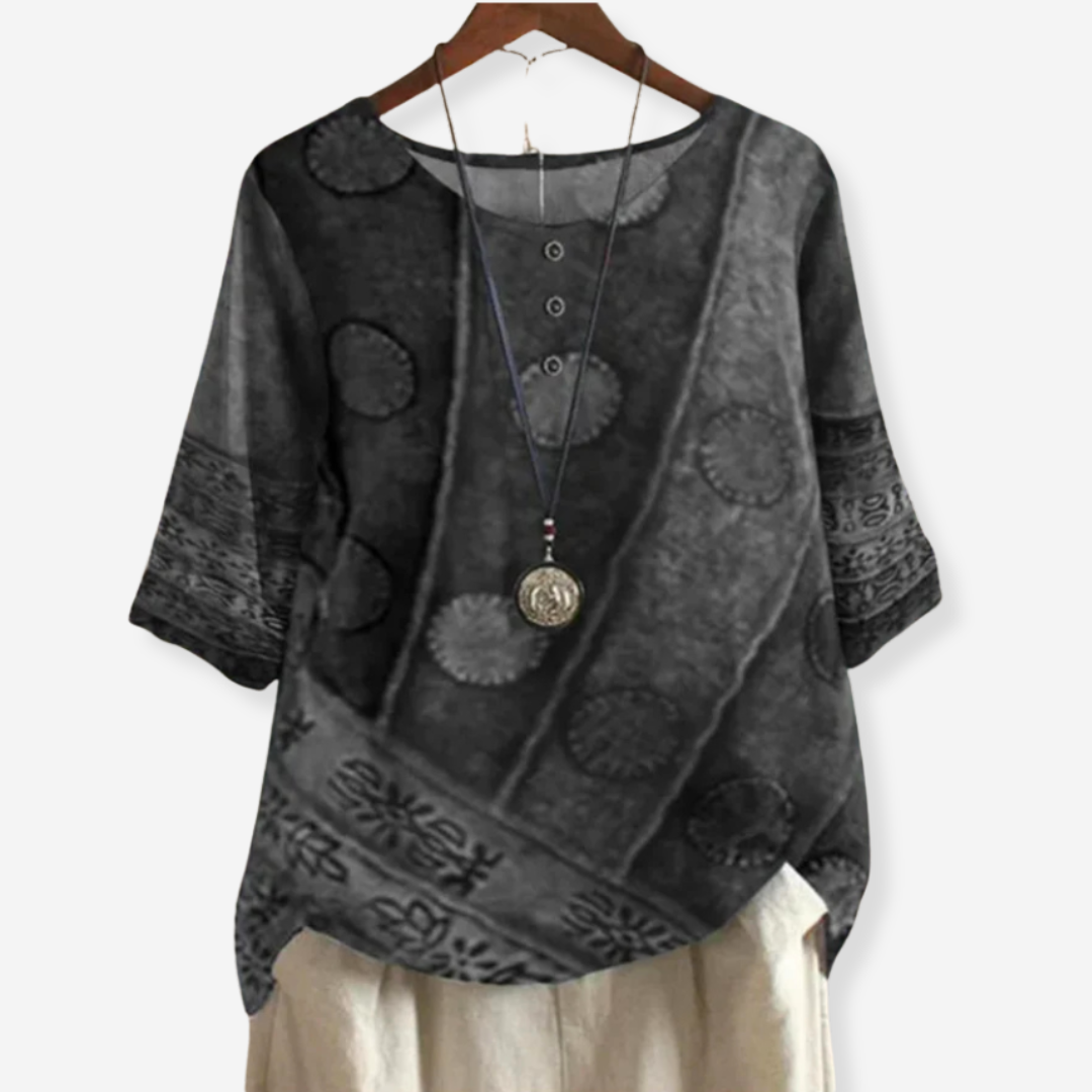 Maiken – Soft top with artistic print