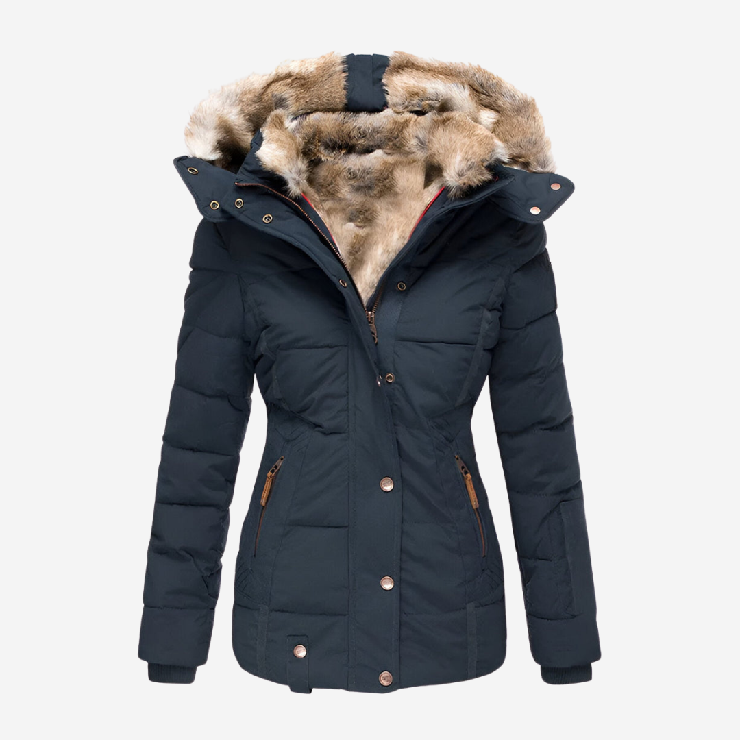 Elise | Slim-Fit Hooded Puffer Jacket – Warmth, Comfort & Everyday Style