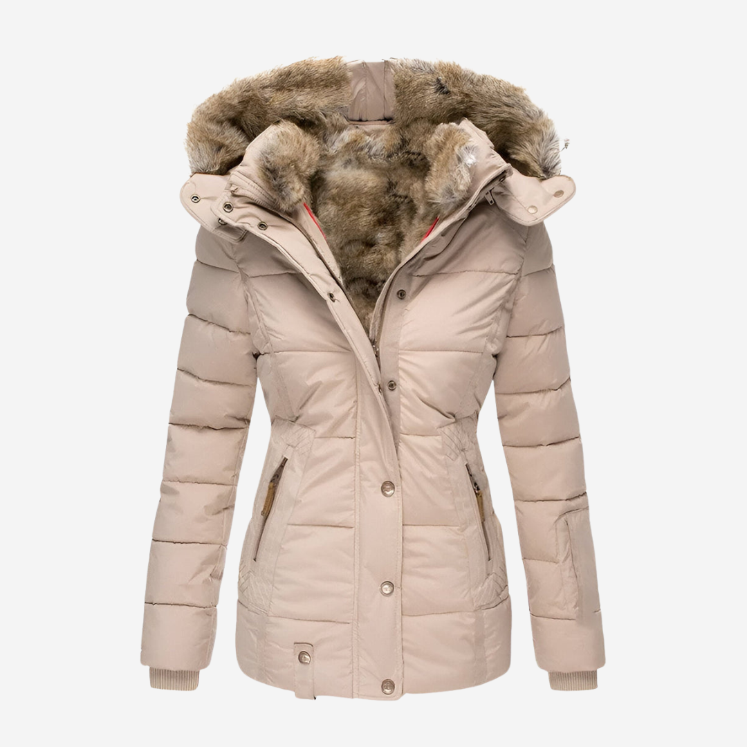 Elise | Slim-Fit Hooded Puffer Jacket – Warmth, Comfort & Everyday Style