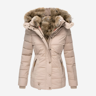 Elise | Slim-Fit Hooded Puffer Jacket – Warmth, Comfort & Everyday Style