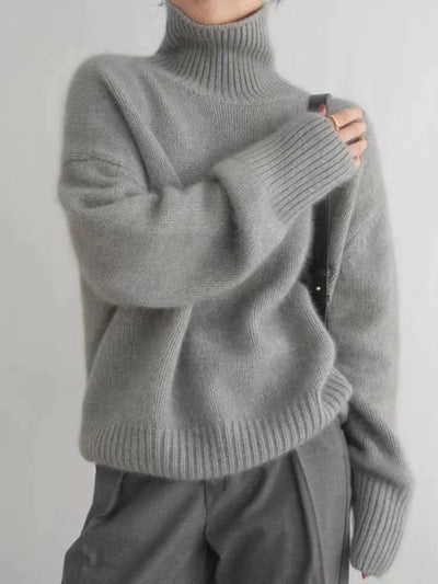 Isabella - High-neck Cashmere Sweater