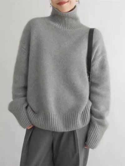 Isabella - High-neck Cashmere Sweater