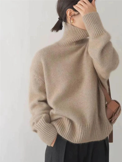 Isabella - High-neck Cashmere Sweater