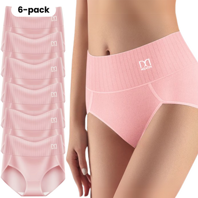 Shaplex™ – 6-Pack Breathable & Comfortable High-Waisted Panties with Tummy Control