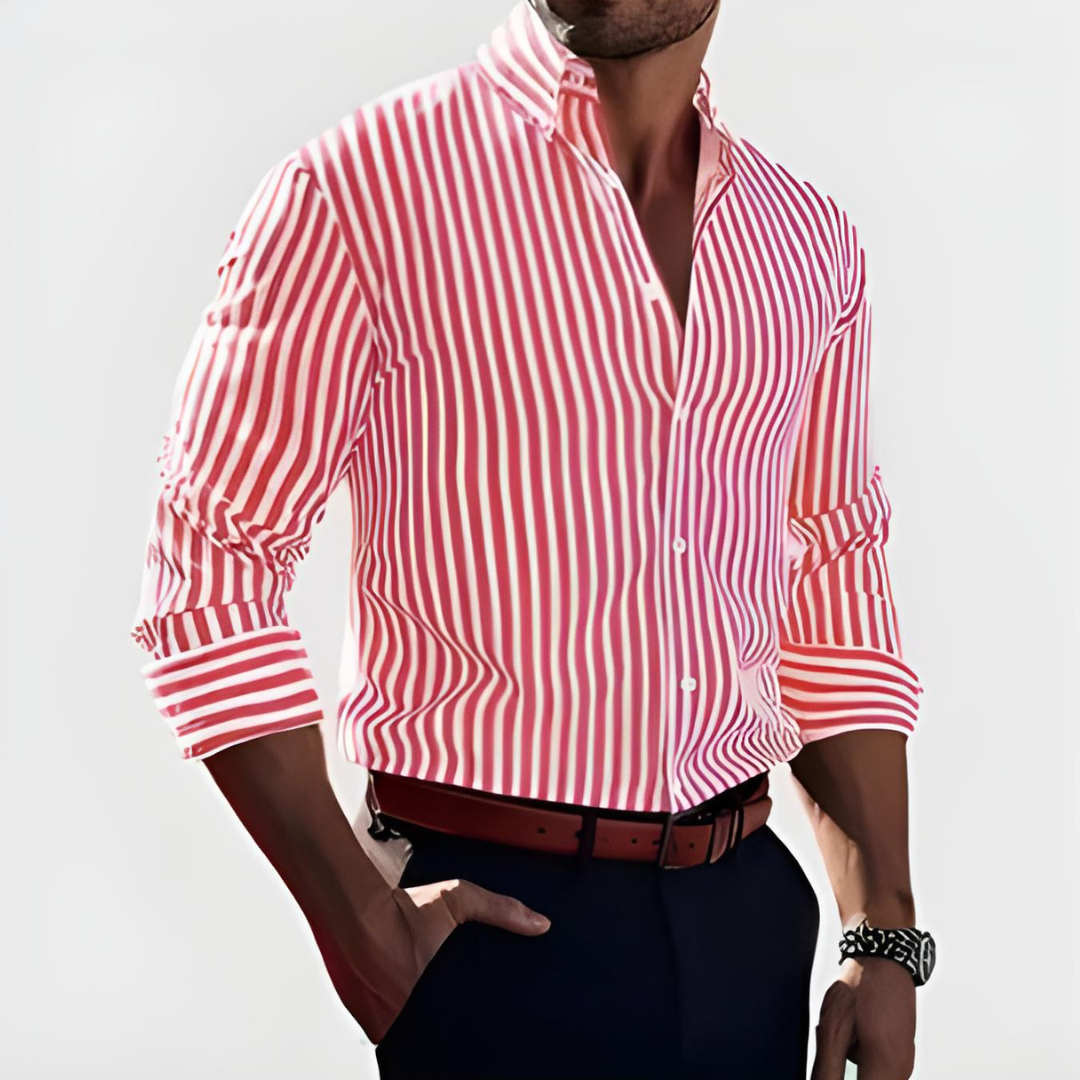 Melker™ – Striped Men’s Shirt – Smart & Confident