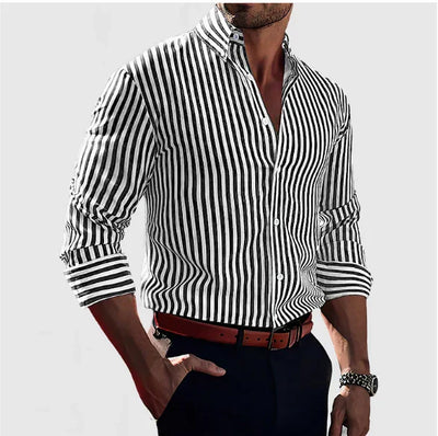 Melker™ – Striped Men’s Shirt – Smart & Confident