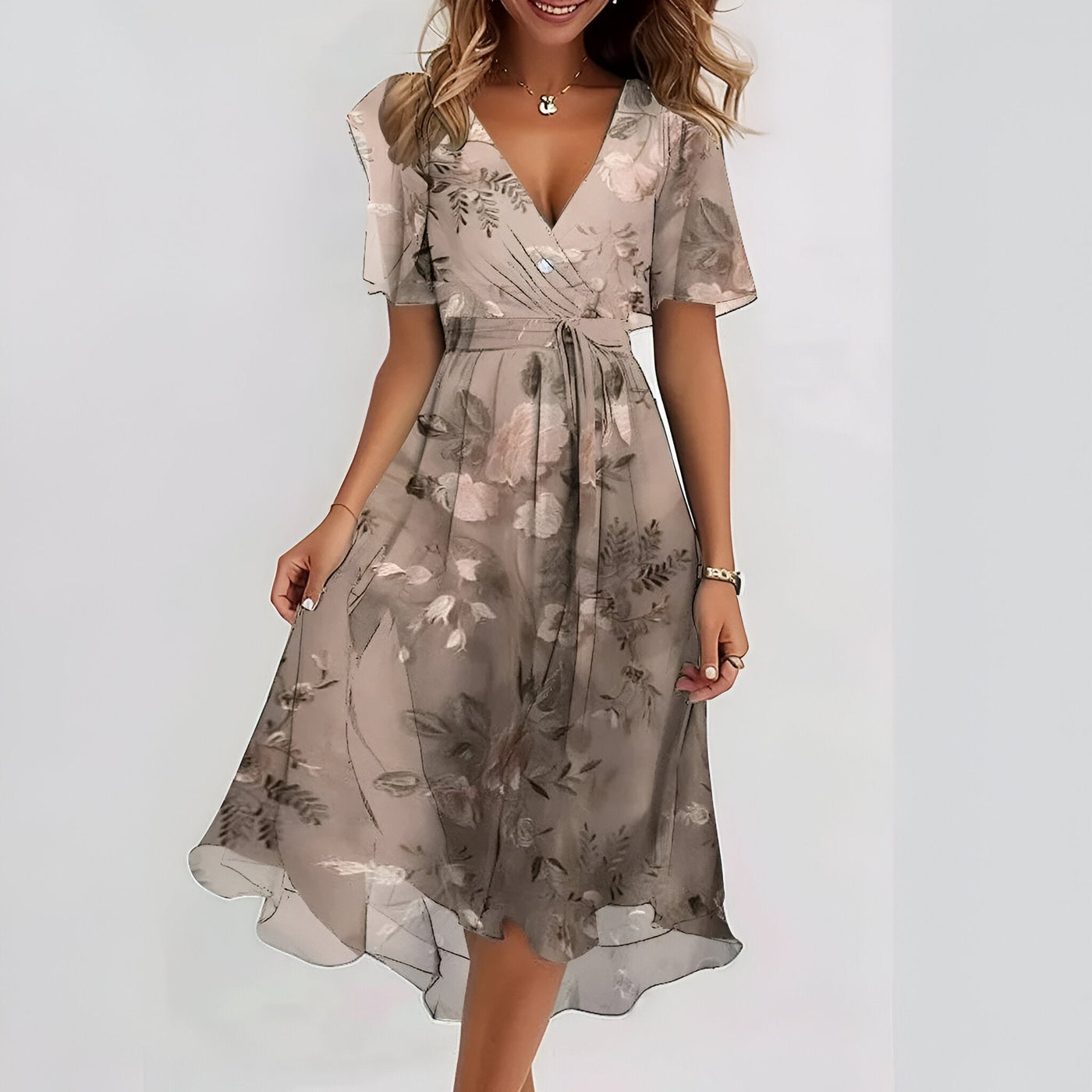 Seraya™ – Airy, Elegant dress with a tummy-flattering fit