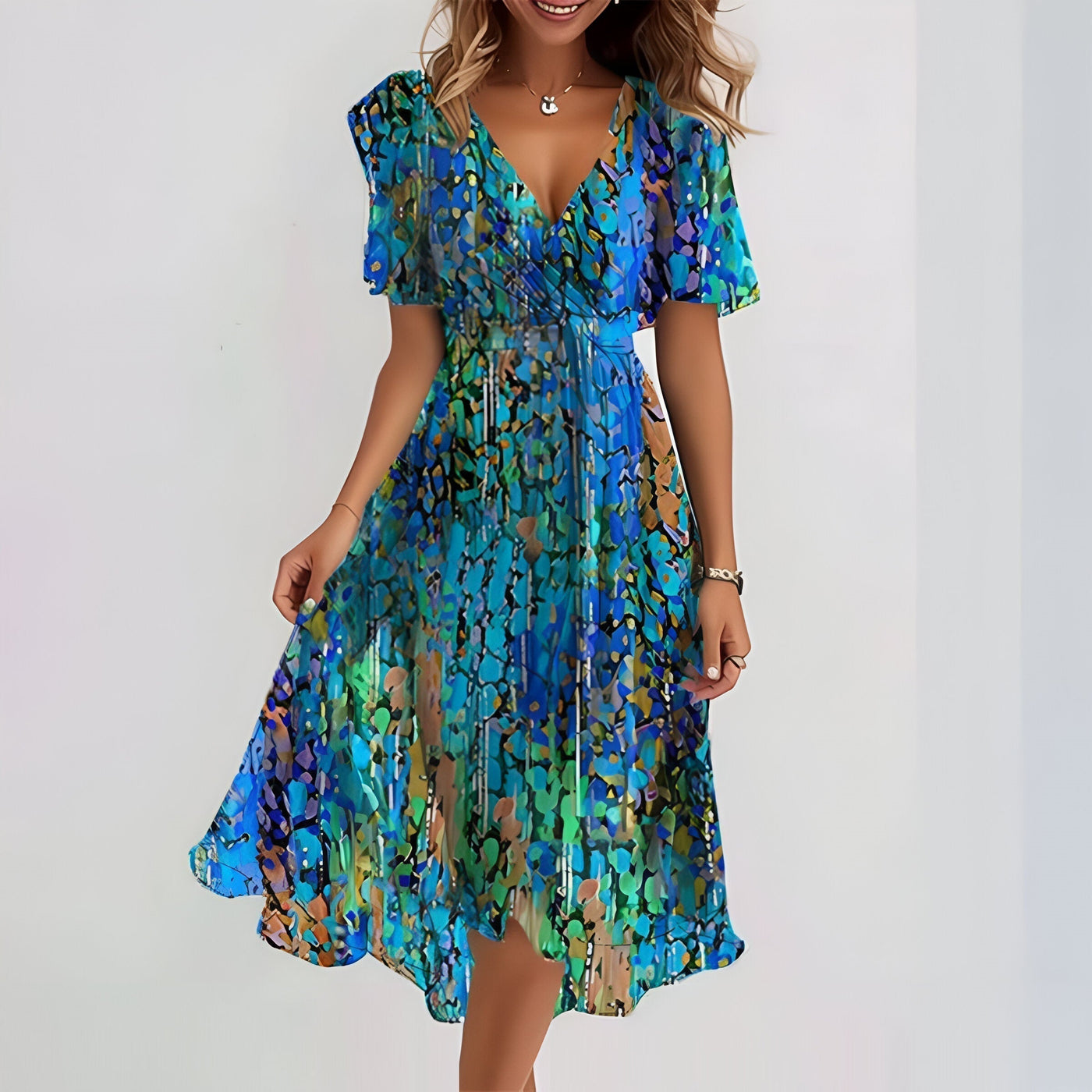 Seraya™ – Airy, Elegant dress with a tummy-flattering fit
